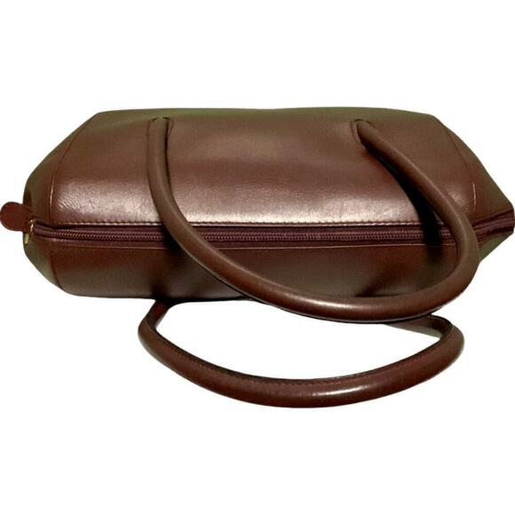 Cartier Vintage Leather Handbag Must De Cartier Bordeaux Burgundy Color - Picture 10 of 15